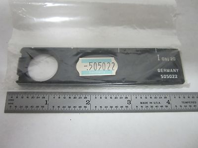 Microscope Slide Ernst Leitz Germany 505022 Optics