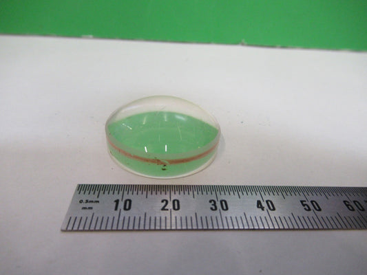 OPTICAL HIGH CONVEX PLANO LENS THICK GLASS MIL SPEC OPTICS AS PICTURED V3-A-20