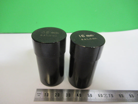 Antique Empty Pair Bausch Brass Canister Microscope Part