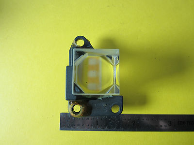 MICROSCOPE PART REICHERT LEICA PRISM BEAM SPLITTER OPTICS BIN#26-07