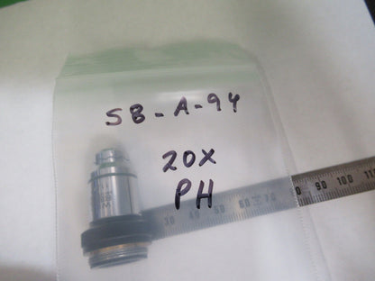 Microscope Wild Swiss Objective 20X Ph Phase Fluor Optics