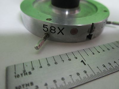 MIKROSKOPTEIL OBJEKTIV 58X MONTIERTE OPTIK WIE BESEHEN BIN#V1-05