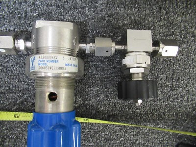 HIGH PRESSURE VALVE ASSEMBLY PARR FUJIKIN MILLIPORE 43800806EV AS PICTURED &100