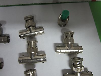 LOT 16 EA BNC T's ADAPTORS ETC FREQUENCY RF MICROWAVE BIN#FI-V-70