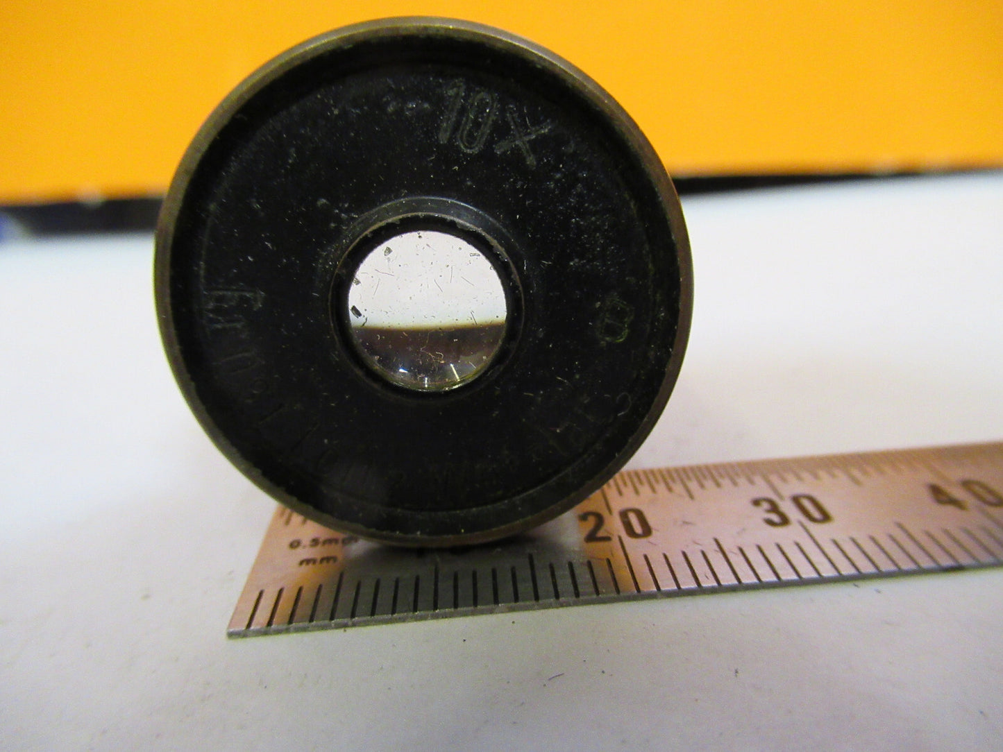 ANTIQUE ERNST LEITZ 10X EYEPIECE OCULAR MICROSCOPE PART AS PICTURED Y1-A-74
