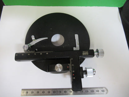 WILD HEERBRUGG SWISS M11 BINO XY STAGE CLIP MICROSCOPE PART AS PICTURED X5-A-60