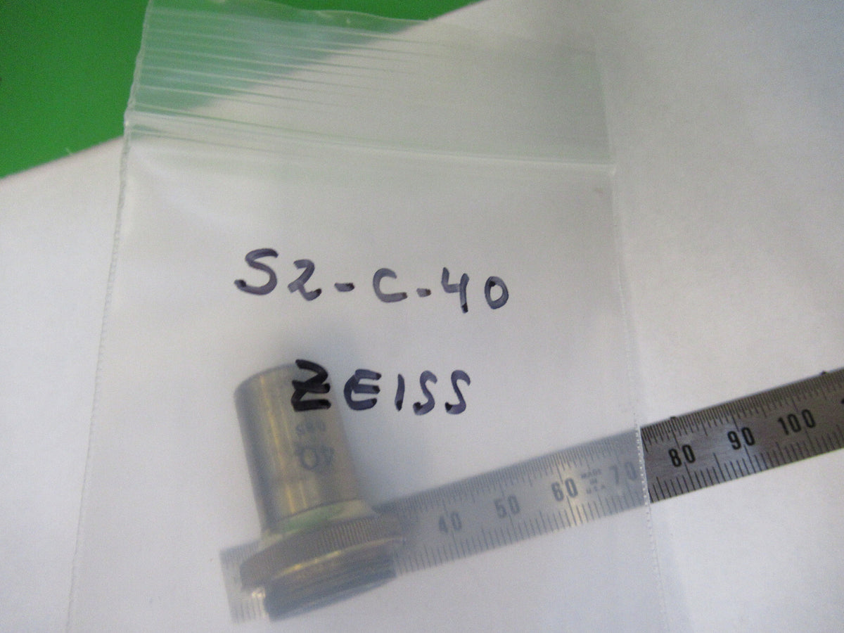 CARL ZEISS JENA GERMANY OBJECTIVE 40 MICROSCOPE PART AS PICTURED &S2-C-40