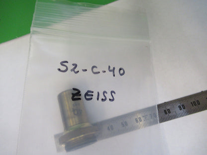 CARL ZEISS JENA GERMANY OBJECTIVE 40 MICROSCOPE PART AS PICTURED &S2-C-40