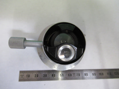 ANTIQUE LEITZ GERMANY CONDENSER + IRIS MICROSCOPE PART AS PICTURED X6-A-117