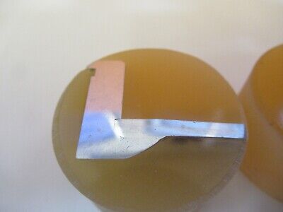 Lot 2 ea METALLOGRAPHIC METAL CROSS SECTION SPECIMEN MICROSCOPY SAMPLE &A7-A-26