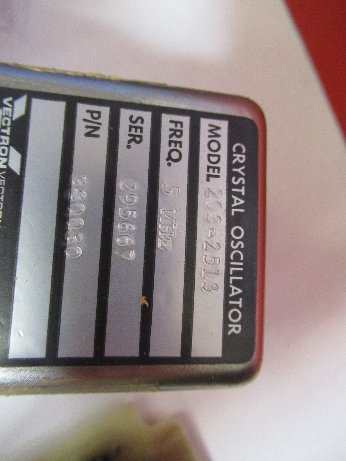 FLUKE VECTRON QUARTZ 5 MHz HIGH PRECISION OSCILLATOR TIME BASE Y5-A-27