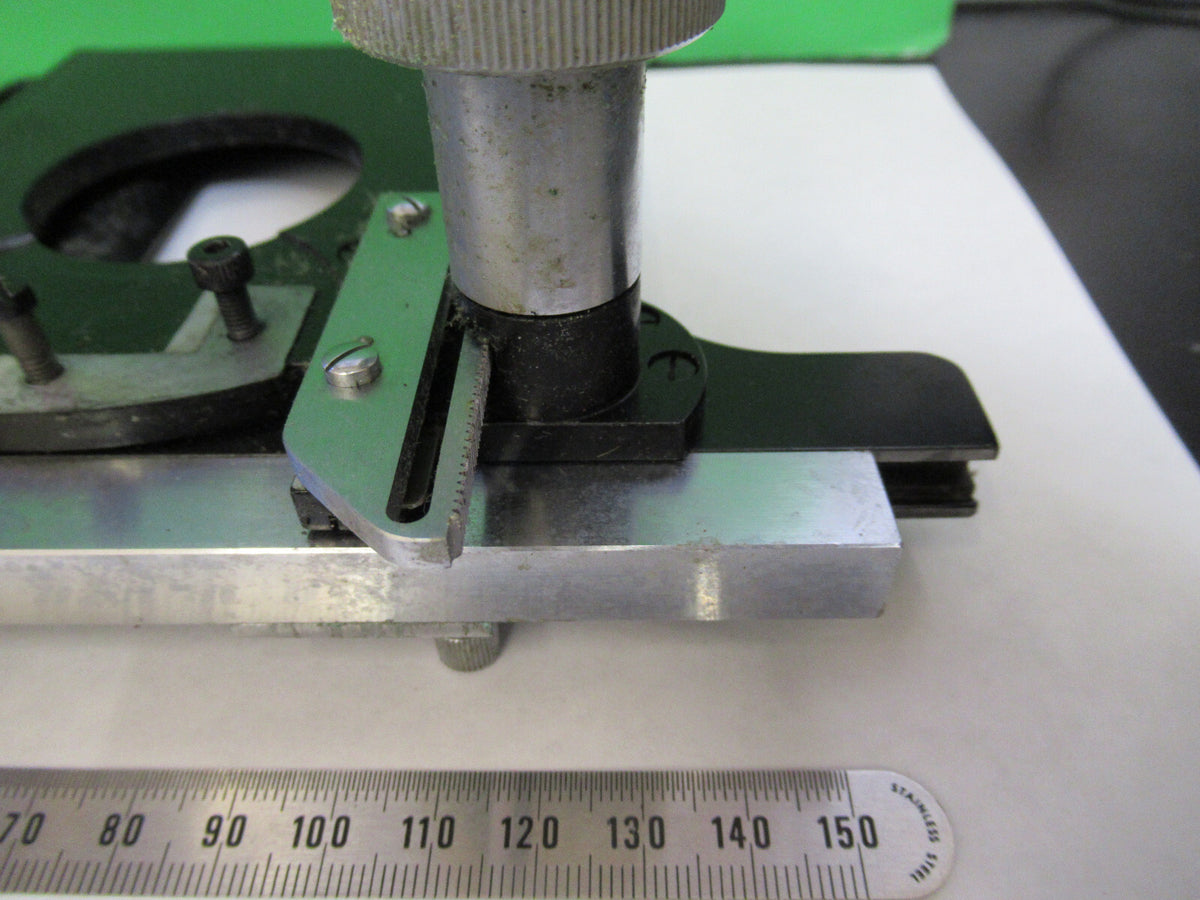 LEITZ GERMANY XY STAGE TABLE CLIPS MICROSCOPE PART AS PICTURED X4-A-26