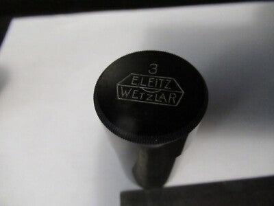 ANTIQUE EMPTY OBJECTIVE CONTAINER ERNST LEITZ 3 MICROSCOPE PART AS PIC &9-A-83