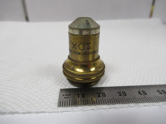 Optical Vintage Microscope Objective 10X Bausch & Lomb Optics