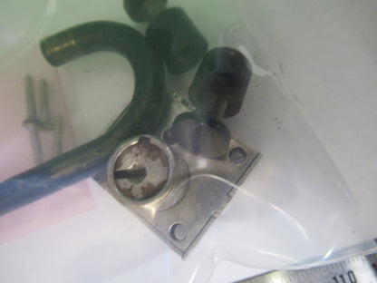 ANTIQUE SPENCER AO  LOCK + HANDLE MICROSCOPE PART AS PICTURED T4-A-41