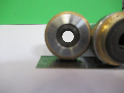 LOT 2 ea OBJECTIVES JONCO 4X 10X MICROSCOPE PART AS PICTURED &R4-A-48