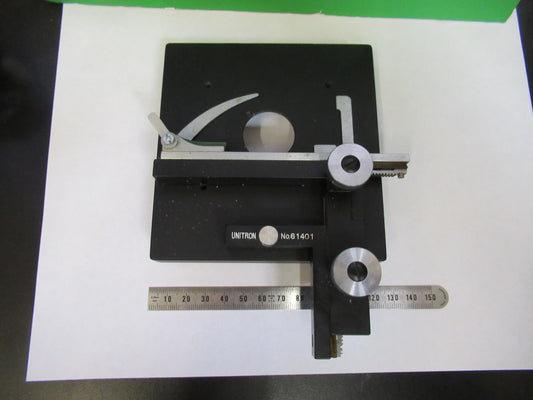 UNITRON MPH JAPAN XY STAGE TABLE MICROSCOPE PART AS PICTURED U8-A-13