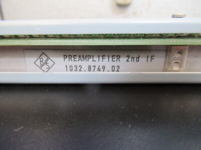 BOARD for ROHDE & SCHWARZ EMI RECEIVER PREAMPLIFIER 2ND IF 1032.8749.02 &B5-A-05