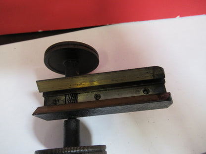 ANTIQUE BRASS SPENCER STAGE MICROMETER KNOBS MICROSCOPE PART AS PICTURED S3-B-18