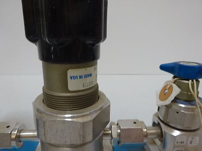 SEMICONDUCTOR LINE PRESSURE GAS VALVE REGULATOR FILTER ASSEMBLY AS IS BIN#TA-3