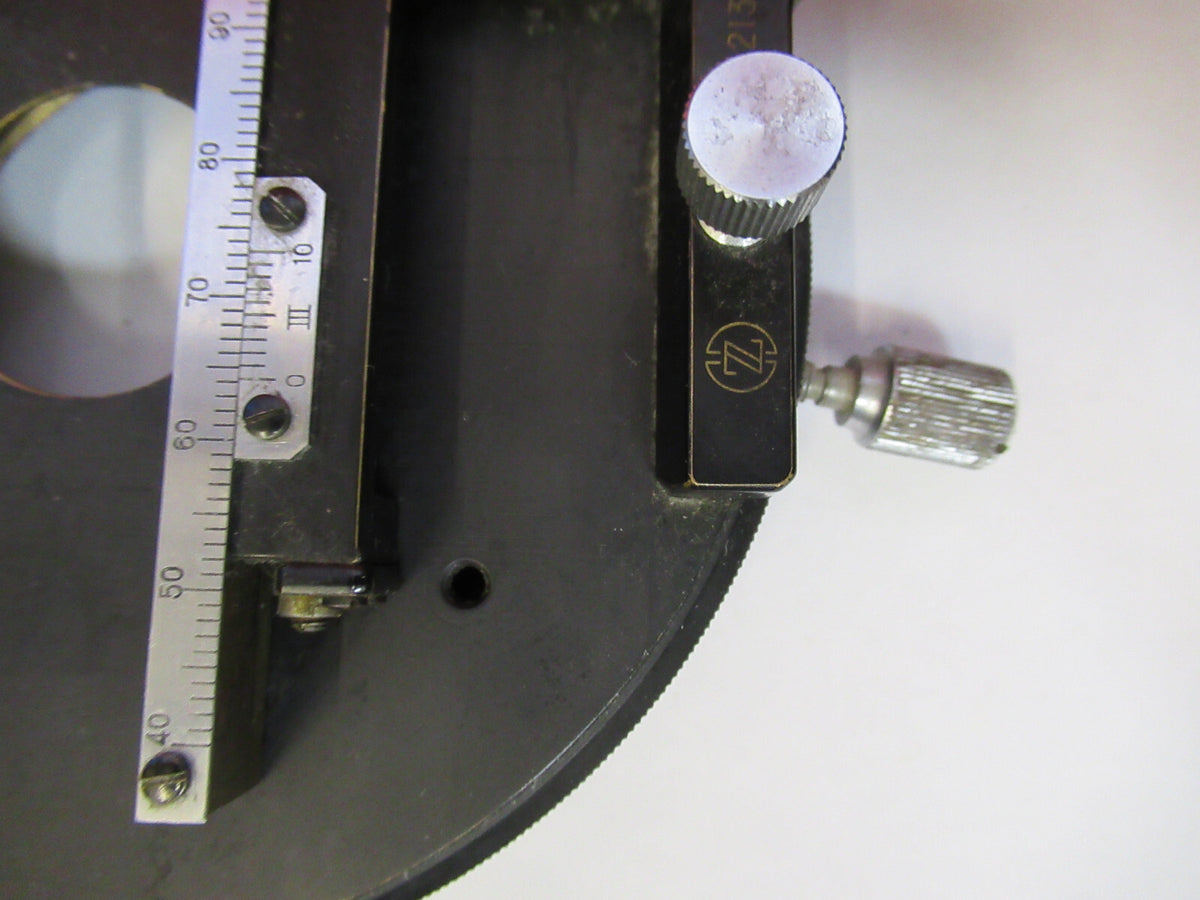 OLYMPUS JAPAN STAGE XY TABLE MICROMETER MICROSCOPE PART AS PICTURED X3-B-65