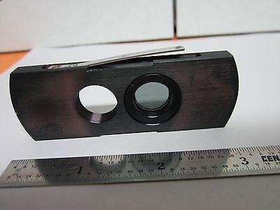 MICROSCOPE PART POLARIZER SLIDE ??  POL OPTICS BIN#B1-R-17