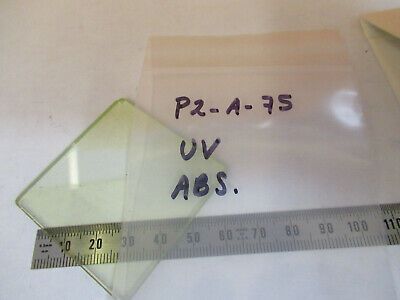 OPTICAL UV ABSORBING GLASS PRO LASER OPTICS AS PICTURED #P2-A-75