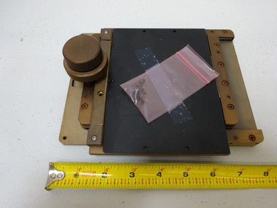 Microscope Part Nikon Stage Table Micrometer Wyko [rusty]
