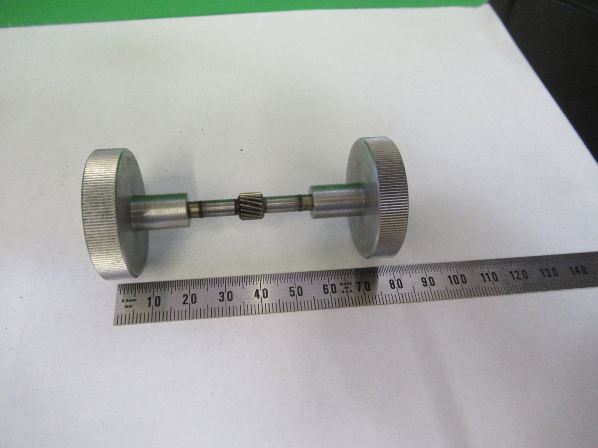 BAUSCH LOMB SET OF PAIR KNOBS STAGE  MICROSCOPE PART AS PICTURED #F3-B-56