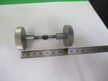 BAUSCH LOMB SET OF PAIR KNOBS STAGE  MICROSCOPE PART AS PICTURED #F3-B-56