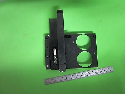 MICROSCOPE PART POLYVAR REICHERT LEICA LENS SLIDE HOLDER HEAD AS IS BIN#S2-04