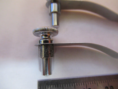 SPENCER AO PAIR CLIPS STAGE MICROSCOPE PART AS PICTURED Y4-A-70