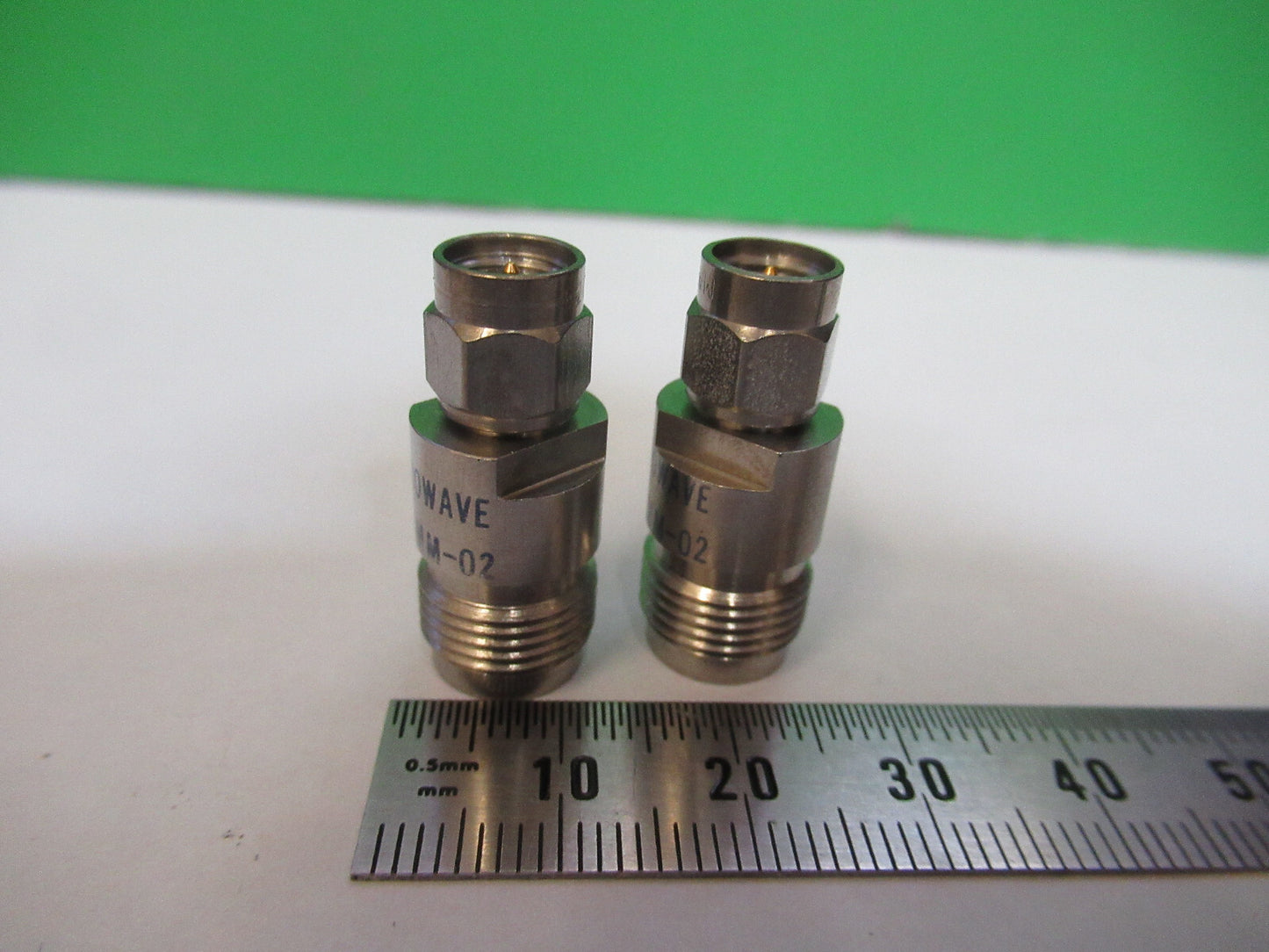 RF MIDWEST MICROWAVE PAIR SMA TNC ADT-2687-TF-SMM-02 AS PICTURED &Z5-A-03