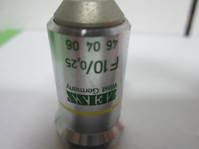 Microscope Part Objective Carl Zeiss AG Germany F10 PH1 10X Optics