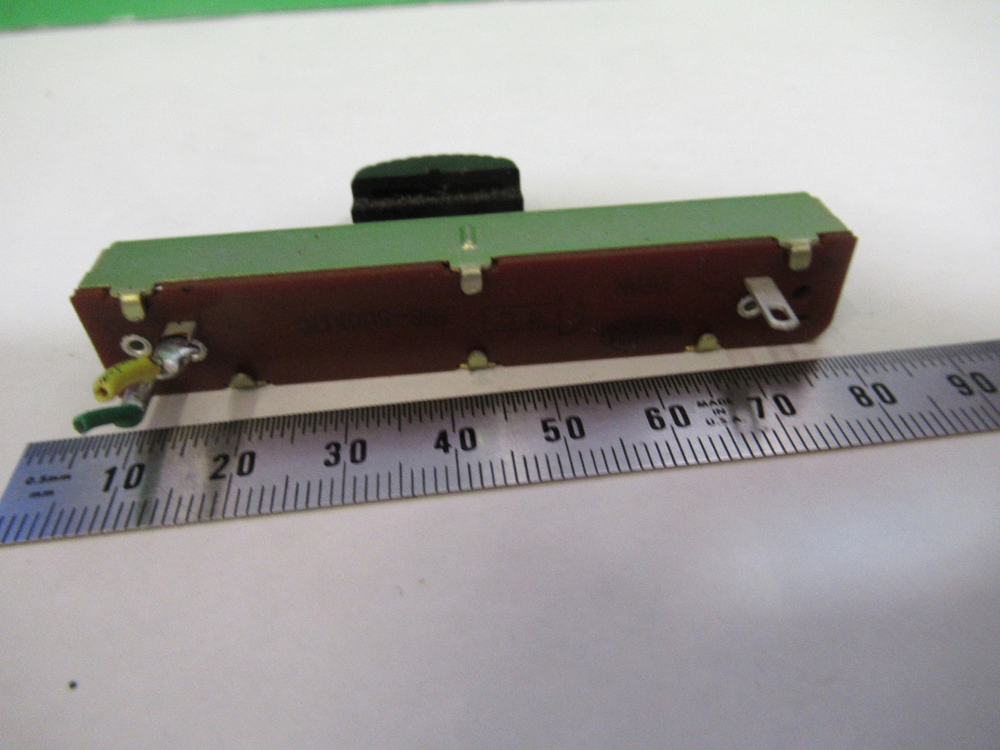 OLYMPUS JAPAN SLIDE DIMMER SWITCH MICROSCOPE PART AS PICTURED Y3-B-42
