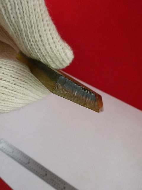 Bi Colored Synthetic Quartz Crystal Jewelry Rough Piece