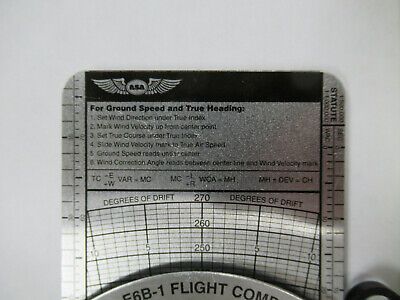 ASA E6B-1 FLIGHT COMPUTER made in Aluminum KOREA very nice AS PICTURED &P1-A-08