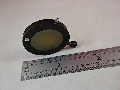 MICROSCOPE PART POLARIZER MOUNTED [burnt center] OPTICS AS IS BIN#P1-C-12