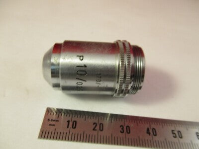 LEITZ GERMANY POL OBJECTIVE 10X /170 OPTICS MICROSCOPE PART AS PICTURED &8-A-77