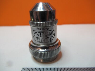 ANTIQUE ERNST LEITZ OBJECTIVE 10X OPTICS MICROSCOPE PART AS PICTURED &16-A-63