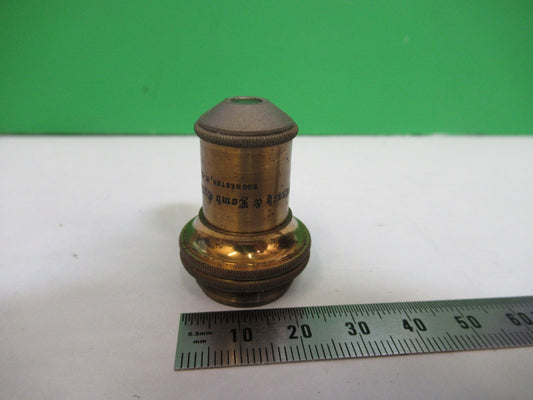 ANTIQUE BAUSCH LOMB BRASS OBJECTIVE LENS MICROSCOPE PART AS PICTURED Y4-FT-80