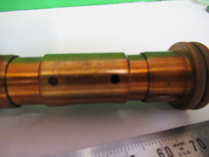 ANTIQUE BRASS BAUSCH LOMB SET OF KNOBS MICROSCOPE PART AS PICTURED X7-A-53