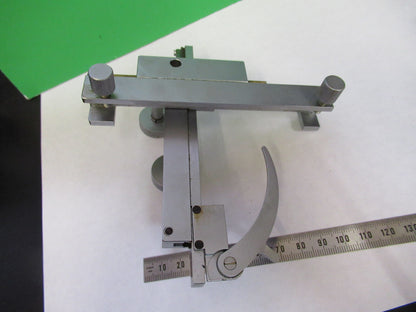 LEITZ GERMANY XY STAGE CLIPS UNIVERSAL MOUNT MICROSCOPE PART AS PICTURED X9-B-15