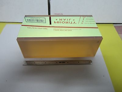 HUGE THICK AMAZING OPTICAL ZERODUR COATED DICHROIC MIRROR LASER OPTICS BIN#Q1-44