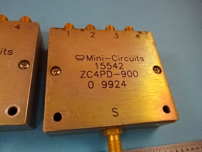 MINI CIRCUITS SPLITTER LOT ZC4PD-900 MICROWAVE RF FREQUENCY AS IS #19-A-21