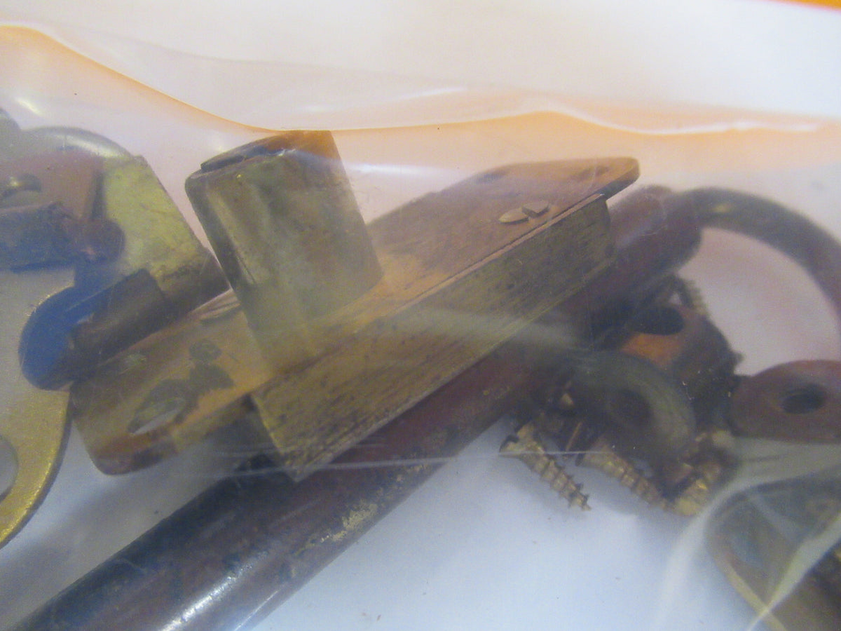 ANTIQUE BRASS BAUSCH LOMB LOT LOCK NO/ KEY MICROSCOPE PART AS PICTURED Y2-A-60