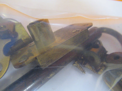 ANTIQUE BRASS BAUSCH LOMB LOT LOCK NO/ KEY MICROSCOPE PART AS PICTURED Y2-A-60