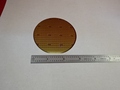Silicon Wafer with Components Devices Collectable Part