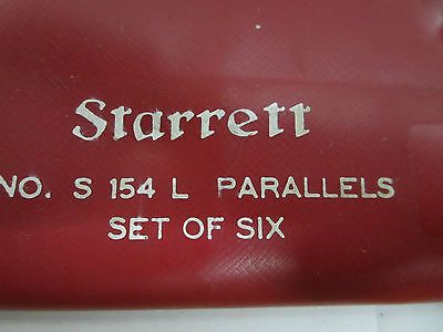 STARRETT BROWN SHARPE 154 L PARALLELS SET AS IS METROLOGY INSPECTION BIN#25