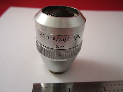 Leica Ernst Leitz Optical Microscope Part Objective Npl 20X Df Optics